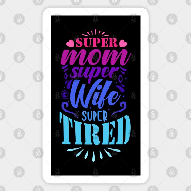 The Ultimate Mom | Red to Blue Version Sticker by Creatura